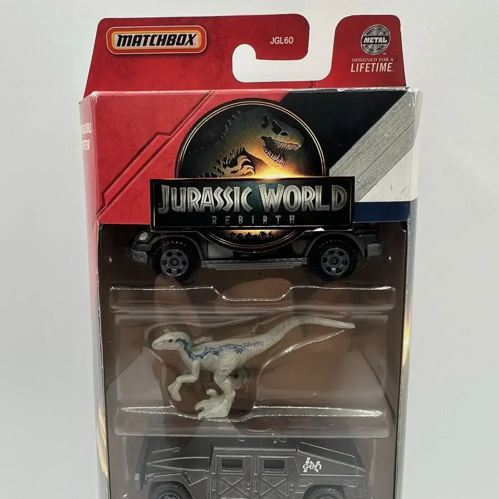 Matchbox Jurassic World Rebirth 5-Pack Diecast Cars Velociraptor JGL60 NIB New